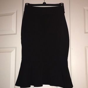 Flounce Pencil Skirt